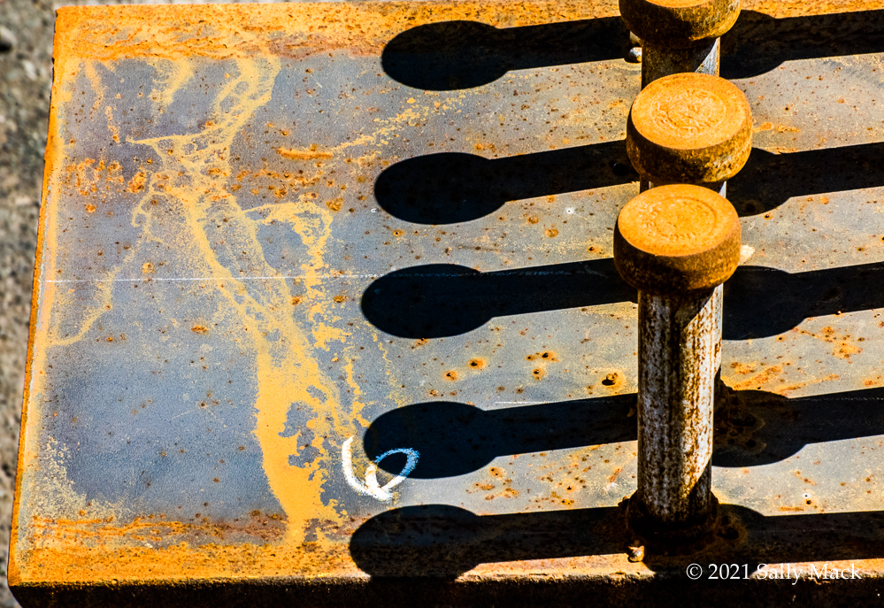Rust and shadows, Mare Island CA 3651 (2021)